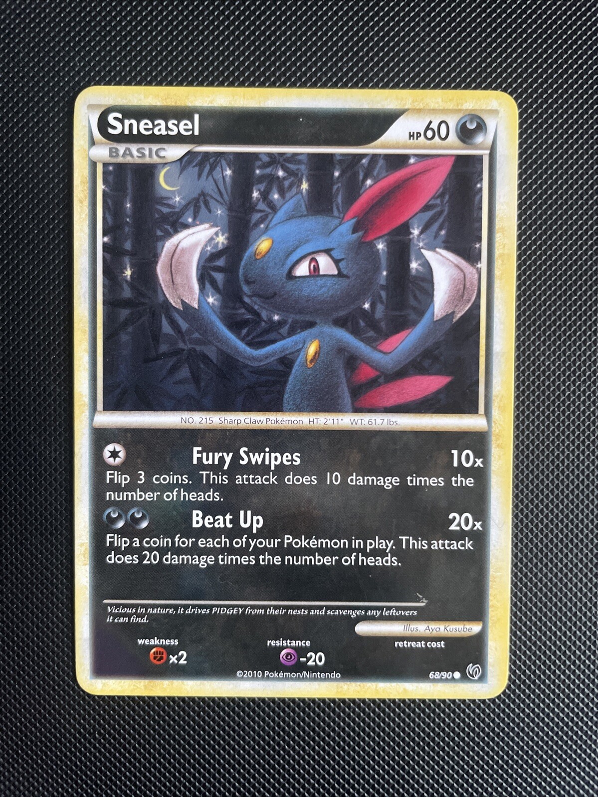 Pokémon TCG Sneasel Undaunted 68/90 Regular Common - LP/NM