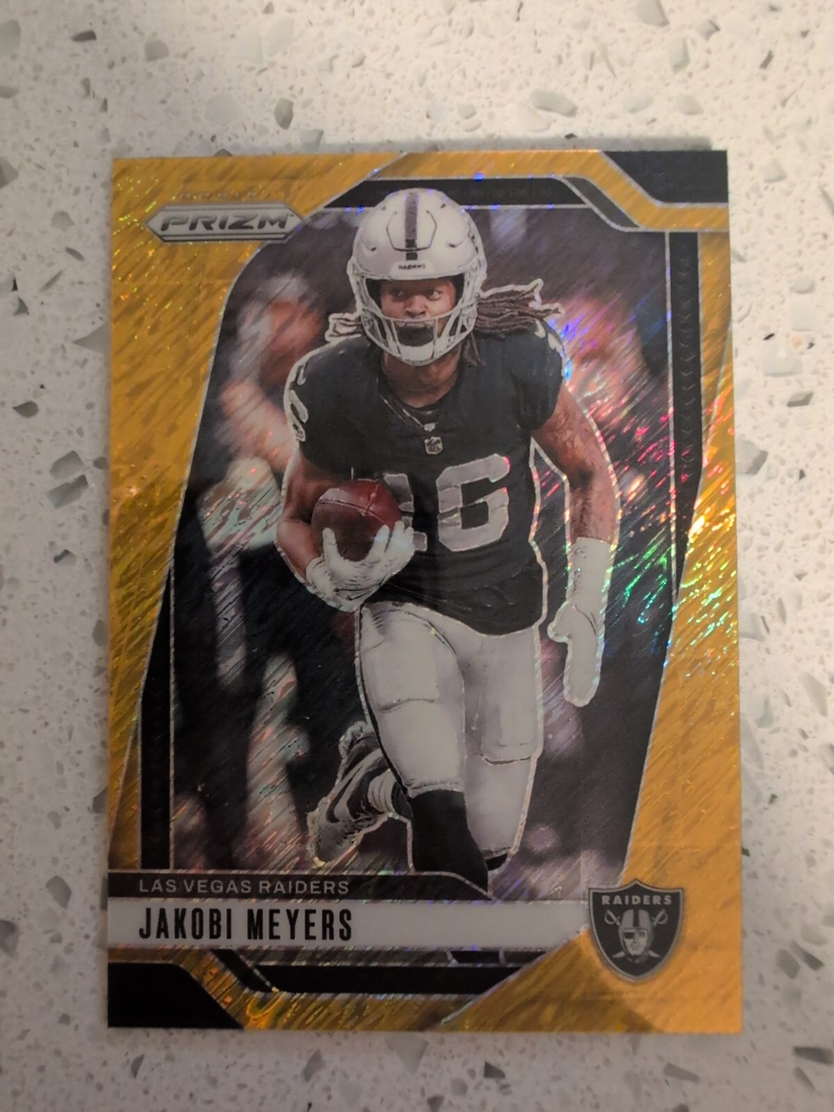 2024 Panini Prizm Jakobi Meyers Gold Shimmer FOTL # /10 151