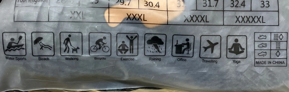 Zapatos antideslizantes de secado rápido descalzos para agua para hombre talla 10-11 azul/gris uso activo en húmedo Foto 3 de 4