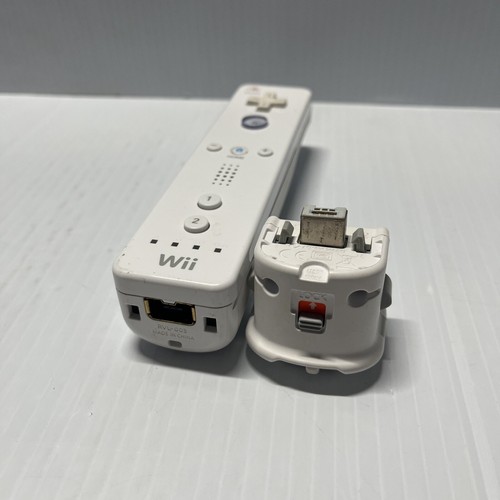 Wiimote remoto blanco OEM Nintendo Wii con adaptador Motion Plus RVL-003/026 - Imagen 5 de 6