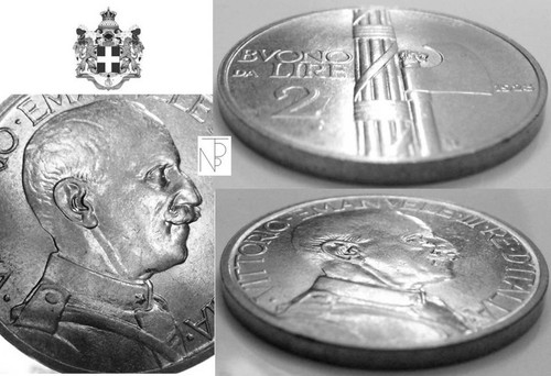 SAVOIA-Vittorio Emanuele III (2 Lire 1923 Buono) - Picture 3 of 12