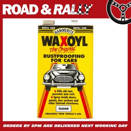 Hammerite Waxoyl Clear Rustproofing Protection Refill Can 5 Litre 5092941