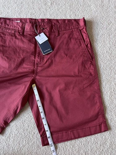 Country Road Men Stretch Chino Shorts Red New (34”) - Picture 7 of 12