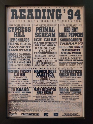 Reading Festival 1994 line-up - Cypress Hill - Cri Primal - Ice Cube - Chili - Photo 1/5