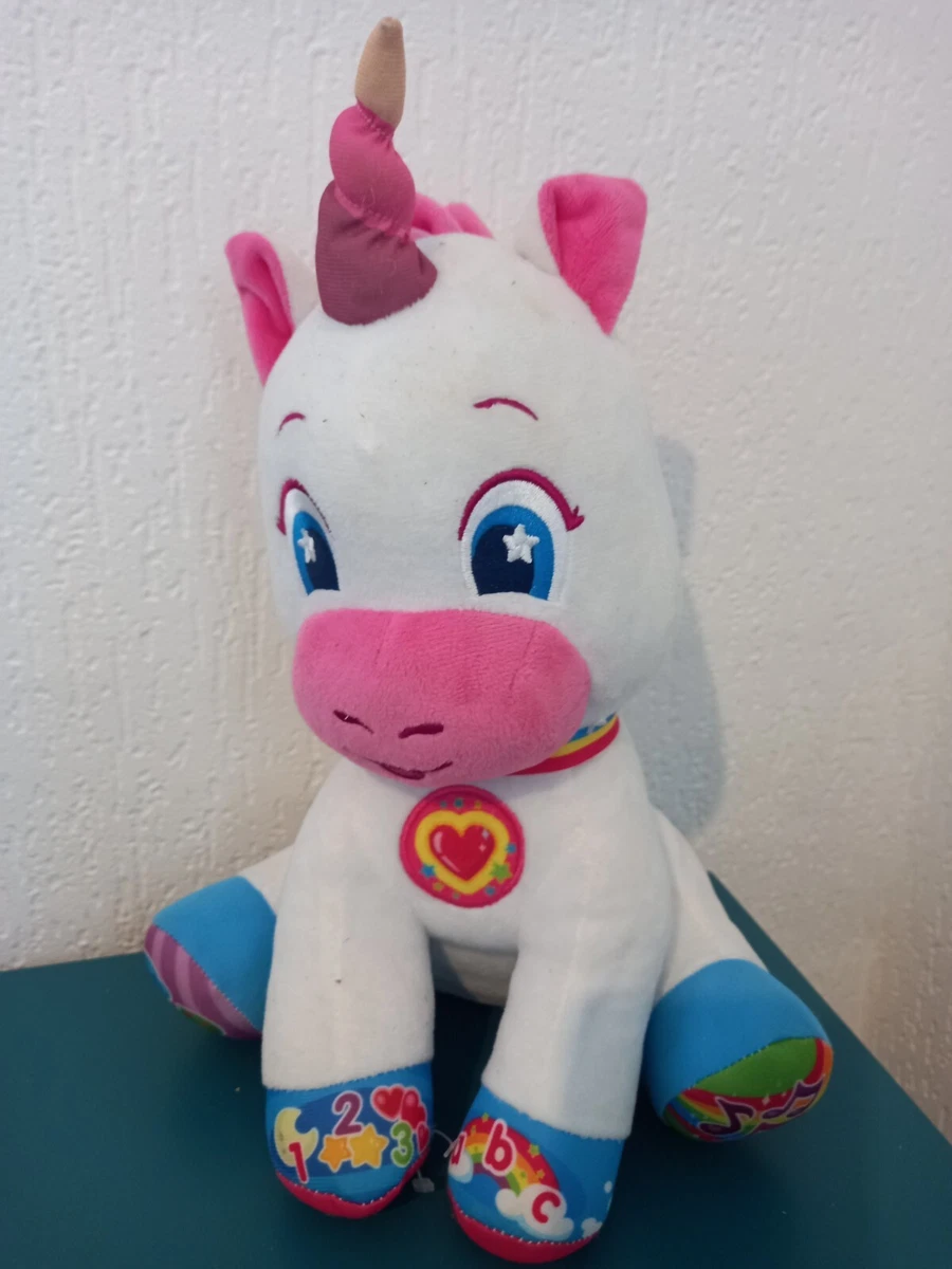 Baby clementoni unicorn learning soft toy sale