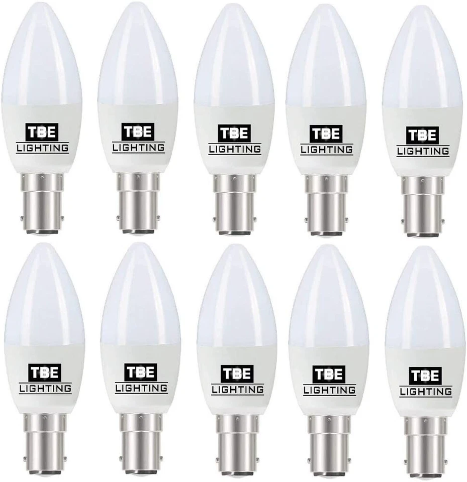 TBE Lighting Dimmable LED Candle Bulbs,5w,Warm White 2700K,450 Lumens job lot 18 - Image 2 of 4