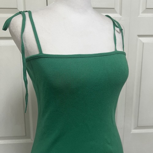 Mini Vestido Zara Verde Acanalado Tejido Bodycon Talla Grande Nuevo - Imagen 9 de 9