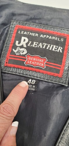 CUSTOM BLACK GENUINE LEATHER BIKER'S VEST Professionally Air Painted OLD SCHOOL - Picture 12 of 23