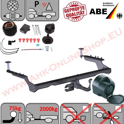 Auto Hak EBA top neu Für Subaru Forester Typ SG Anhängerkupplung starr inkl