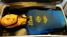 AMBU SIMULATOR II MAN CHRIS CLEAN CPR TRAINING MANIKIN TORSO NURSING MANNEQUIN