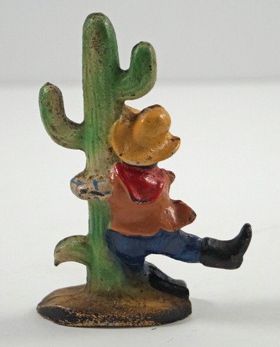 ANTIKER WESTERN COWBOY von KAKTUS GUSSEISEN FLASCHENÖFFNER MANN HÖHLE - Bild 4 von 5