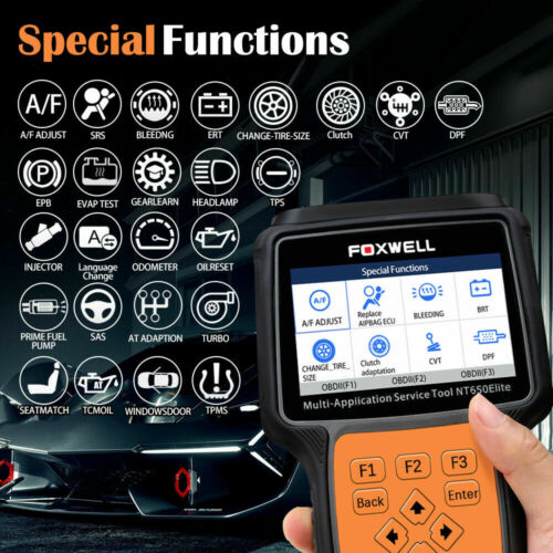 FOXWELL NT650 Elite Automotive OBD2 ABS/SRS/Engine Scanner TPMS Diagnostic Tool - Bild 3 von 11