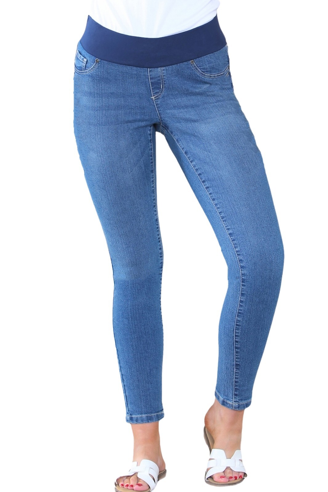 ex uk brand Womens Ladies Skinny Under Bump Maternity Jeans Stretch Denim Pants