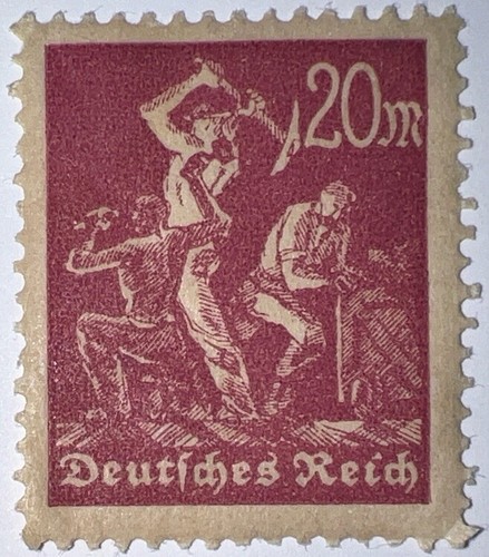Travelstamps:1922 Germany Deutsch Reich Stamps MNH 20 Mark MNH Mi 241 - Picture 3 of 6