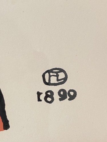 RARE Henri de Toulouse Lautrec JANE AVRIL 1899 Lithograph in CUSTOM Framed - Picture 3 of 7