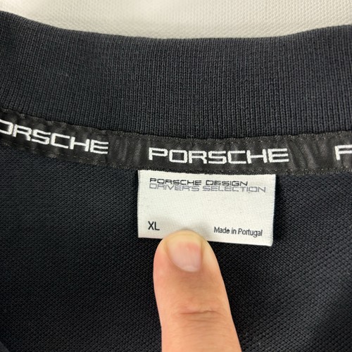 Polo Porsche Design Para Hombre XL Negro Selección de Conductores Coches Bordados - Imagen 4 de 10