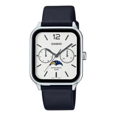 CASIO MTP M305L D MTP-M305L-7A M305　腕時計 Casio MTP-M305L-7A Moonphase Quartz Men's Watch - Silver for