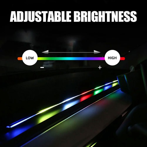 Universal Car Interior LED Ambient Light Strip USB App Control Music Sync Kit - Picture 4 of 10