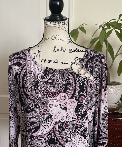 NWOT INC International Concepts Women's XL Multicolor Long Sleeve Shirt L149 - Picture 5 of 12