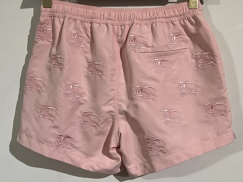 $ 550 Neu mit Etikett Burberry Badehose Shorts rosa weich geblümt Greenford EKD bestickt - Bild 3 von 7
