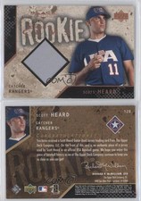 2000 Upper Deck Black Diamond Rookie Edition Jersey Gems Scott Heard #128 RC