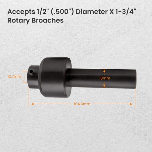 Broach Tool Holder Rotary 3/4" Shank Fit For 1/2" Shank Broaches - Picture 2 of 18