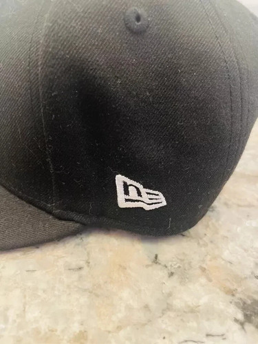 New Era Men's Black New England Patriots Black 9FIFTY sz-7 1/4 - Picture 4 of 13