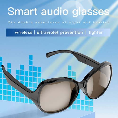 Smart Sunglasses Bone Conduction Technology Glasses Wireless UV Block Outdoor - Imagen 9 de 15