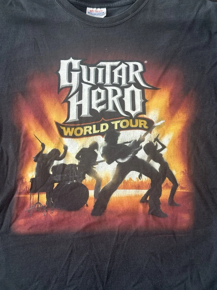 Camisa Promocional Juego Guitar Hero World Tour 2009 De Colección - Grande Foto 2 de 4