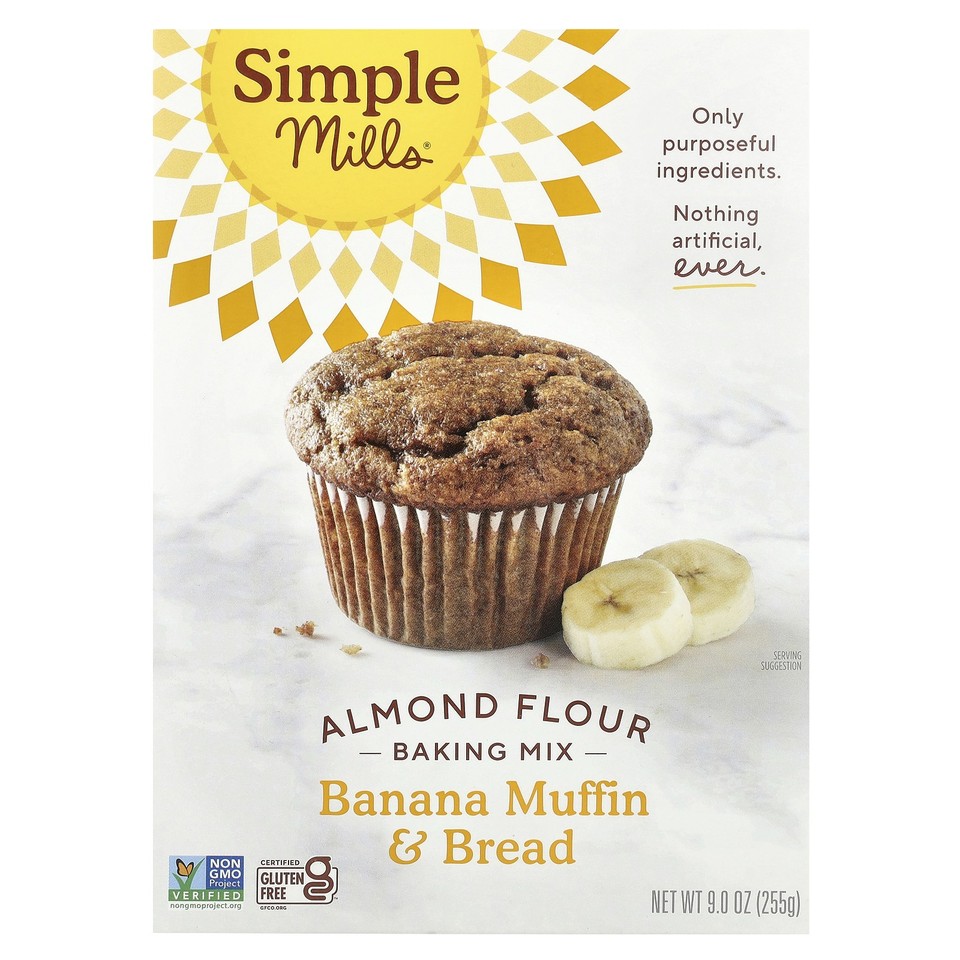 Almond Flour Baking Mix, Banana Muffin & Bread, 9 oz (255 g)