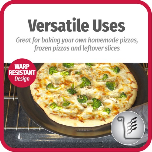AirPerfect Antihaft 16" Pizzapfanne - 2er Set - Pizzabletts für Backofen, perforiert - Bild 5 von 6