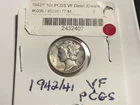 1942/41 Mercury Dime PCGS VERY FINE Condition - SILVER Coin