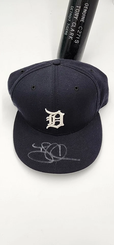 Tony Clark Detroit Tigers C271s Louisville Slugger Sombrero Oficial Firmado Juego Usado Foto 2 de 4