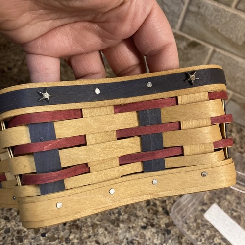 Longaberger 2003 Proudly American 30th Anniversary Little Star Basket & Liner - Bild 6 von 11