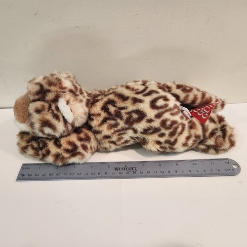 Juguete de peluche de leopardo Gund de colección hecho a mano en tienda de fábrica con etiqueta y caja de sonido - Imagen 2 de 11