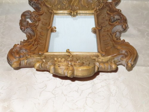 Espejo de madera madera tallada probablemente barroco! muy decorativo! - Imagen 9 de 13