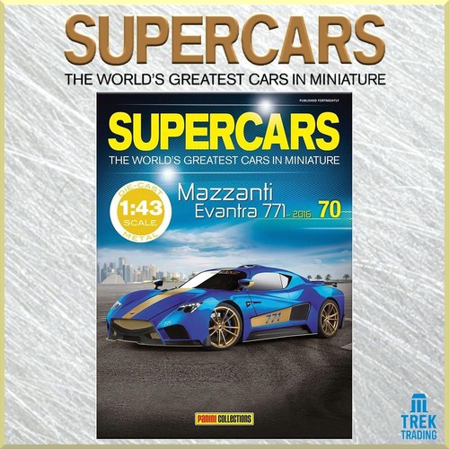 Panini Supercars Collection 70 - Mazzanti Evantra 771 2016 with Magazine - Picture 3 of 5