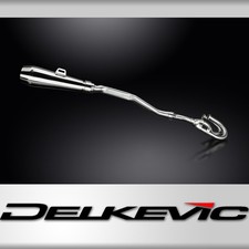 Honda XL250S 1978-1981 Delkevic Complete Exhaust Stainless Reverse Cone Silencer
