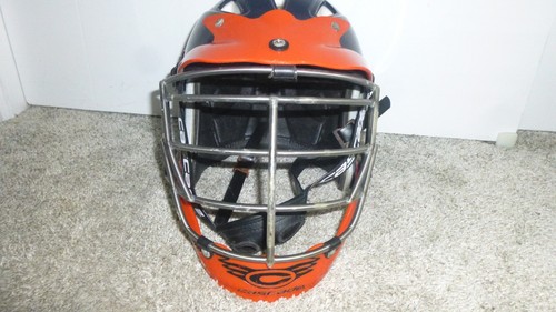 Cascade CPro MLL Titanium lacrosse Official Helmet Blue & Orange - Picture 9 of 18