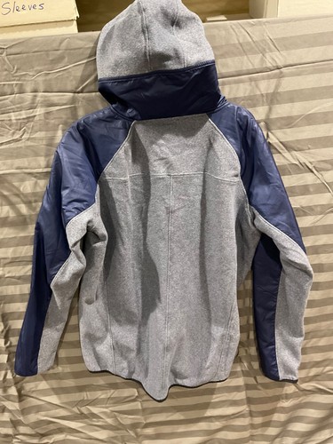 Chaqueta Under Armour Cold Gear para mujer gris/azul marino cremallera completa talla grande - Imagen 4 de 4