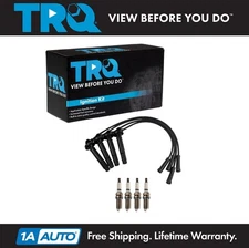 TRQ Ignition Kit Spark Plug & Wire Set For Subaru Outback Forester Legacy 2.5