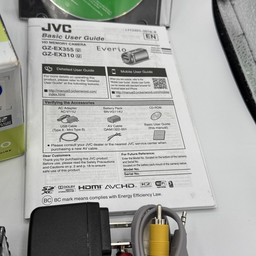 JVC GZ-EX310AU Full HD AVCHD Camcorder Complete in Original Box Tested Working I - Picture 6 of 24