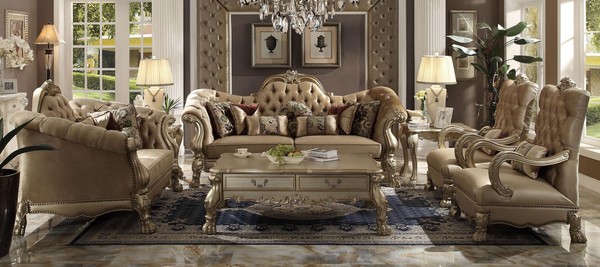 Sofagarnitur 3+2+1 Sitzer Set Sofa Polster Couchen Couch Luxus Chesterfield Neu-image