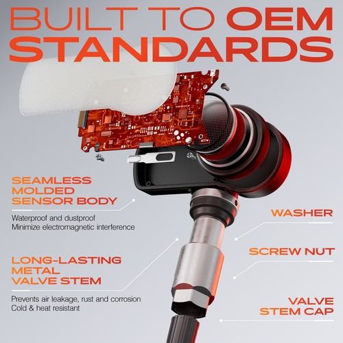 A-Premium 4x 433MHz TPMS Tire Pressure Monitoring Sensor for Hyundai Accent Kia - Picture 3 of 10