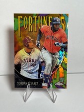 2025 Topps Chrome Logofractor YORDAN ALVAREZ Fortune 15 Gold #'d /50 -  ASTROS