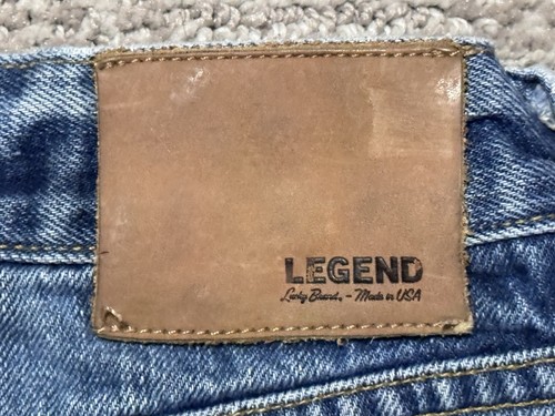 Lucky Brand Legend Jeans Mens 36x32 121 Heritage Slim Selvedge Premium Italian - Picture 13 of 13