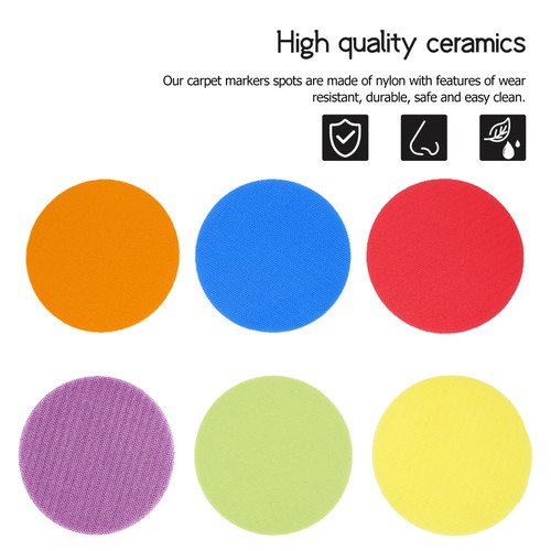 30 Pcs Educational Puzzle Carpet Logo Post Child Floor Markers Stickers - Picture 6 of 12