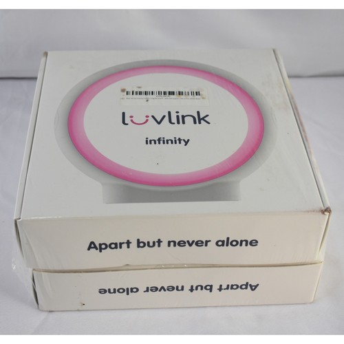 LUVLINK Infinity Friendship Lamp Set of 2 White NIB - Picture 2 of 2