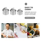 3 Sets Edelstahl Runde kaltes Teller Formformen und Werkzeuge zum Kochen