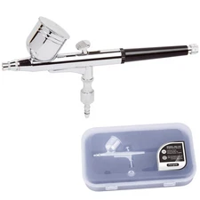 Timbertech Professional Double Action Airbrush BD-130 Mounted 0.3mm Nozzles a...